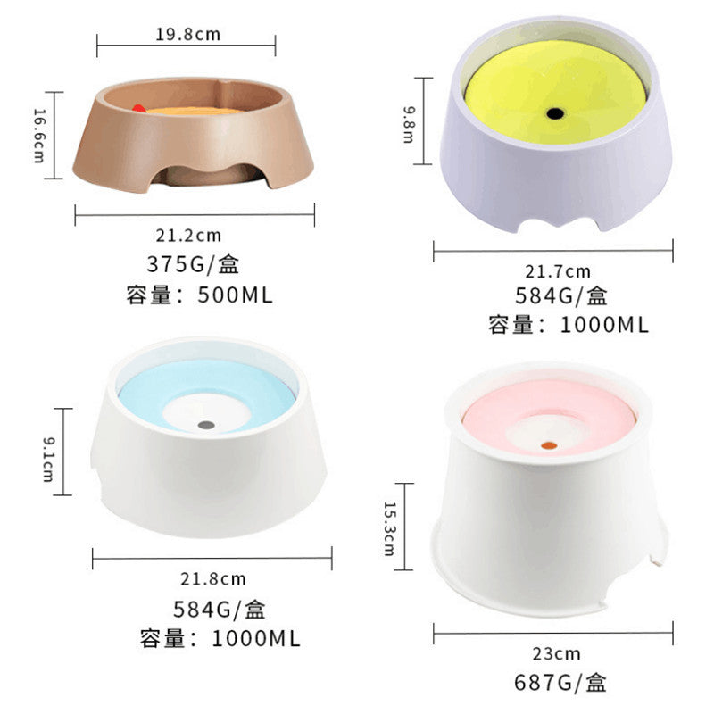 Splash-Proof Floating Dog Water Bowl