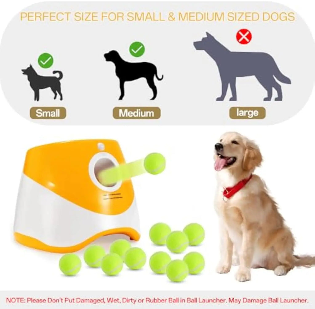 Rechargeable Automatic Tennis Ball Launcher for Dogs