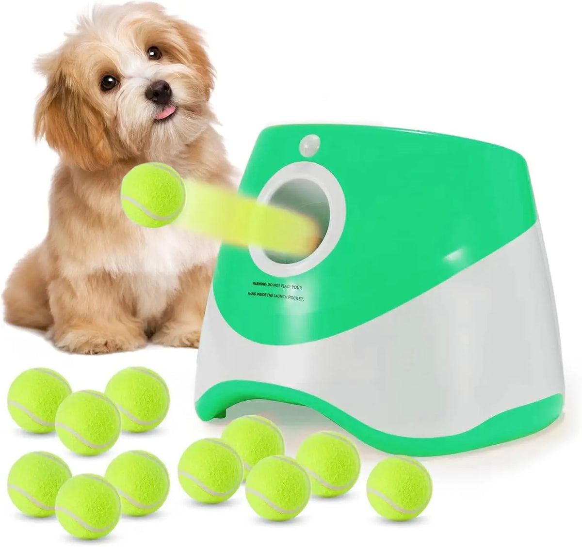 Rechargeable Automatic Tennis Ball Launcher for Dogs