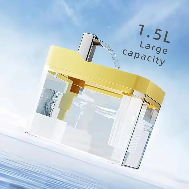 Automatic Cat Water Fountain with Filter – 1.5L