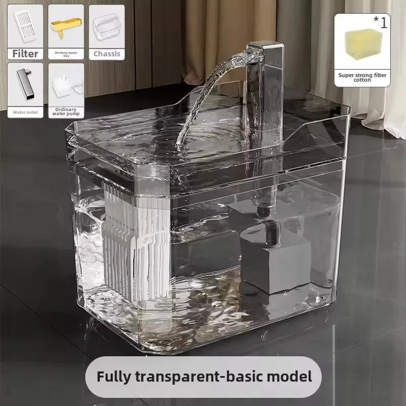 Automatic Cat Water Fountain with Filter – 1.5L