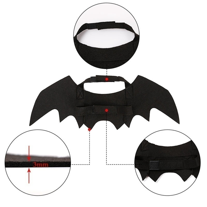 Bat Wings Halloween Costume for Cats & Small Dogs