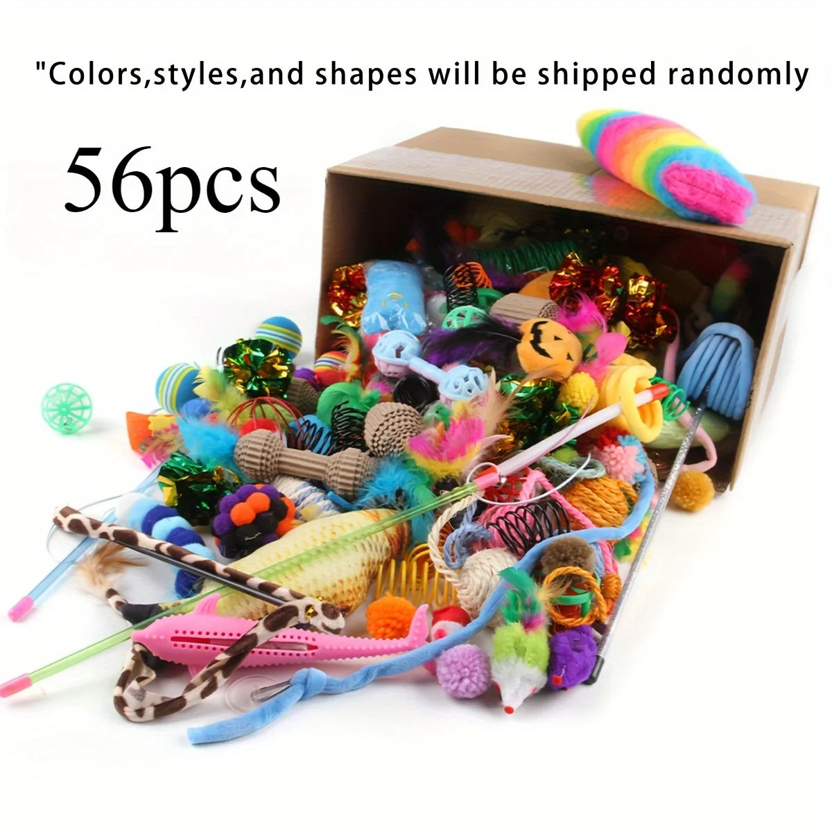 Cat Toy Variety Pack (14, 28 or 56 Pieces)