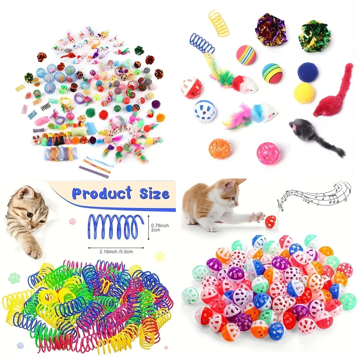 Cat Toy Variety Pack (14, 28 or 56 Pieces)
