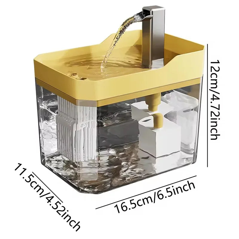 Automatic Cat Water Fountain with Filter – 1.5L
