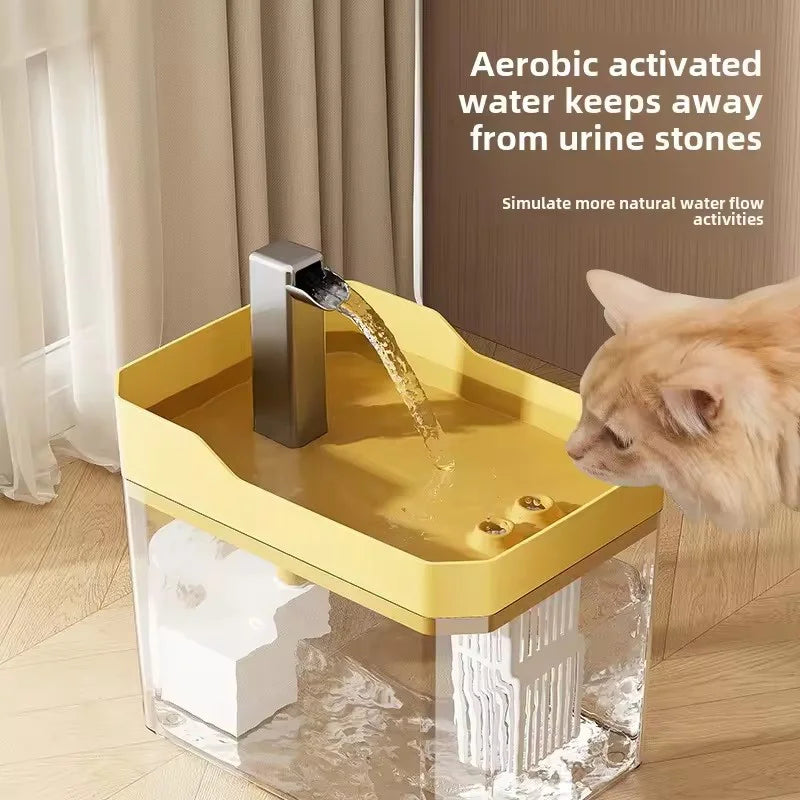 Automatic Cat Water Fountain with Filter – 1.5L