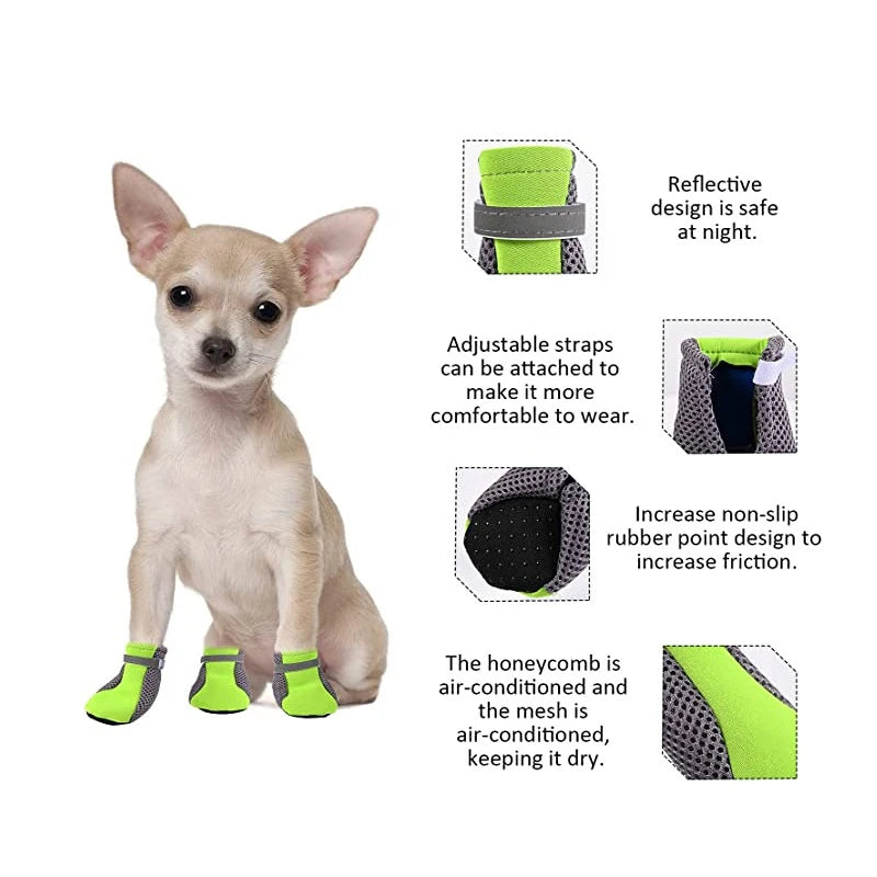 Reflective Breathable Dog Shoes
