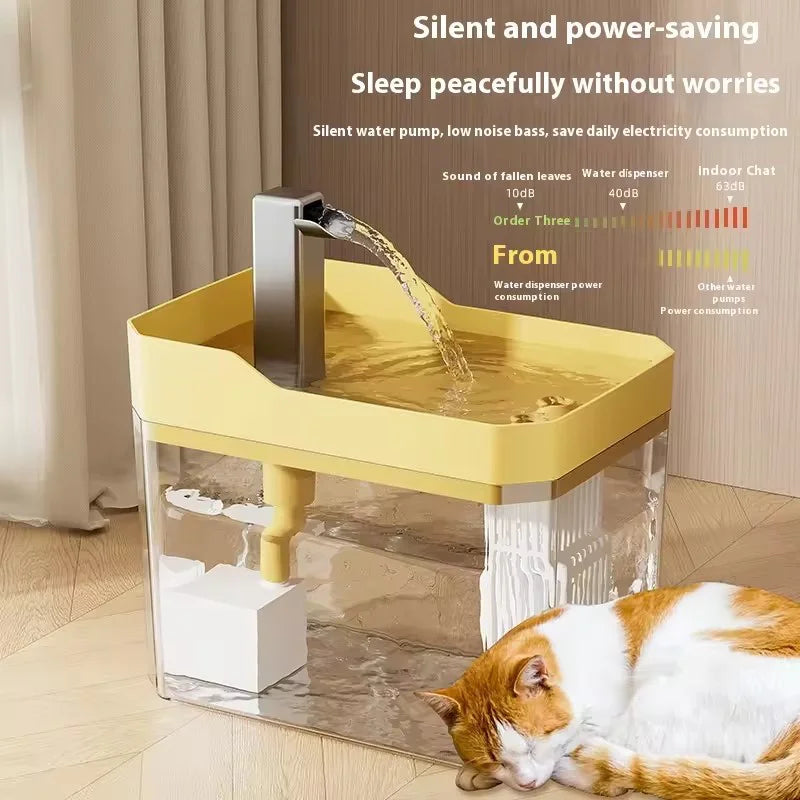 Automatic Cat Water Fountain with Filter – 1.5L