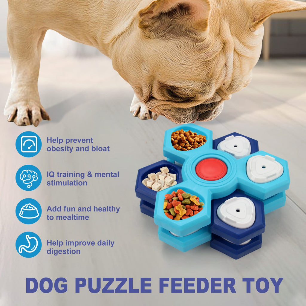 4-Layer Slow Feeder Puzzle Bowl for Dogs