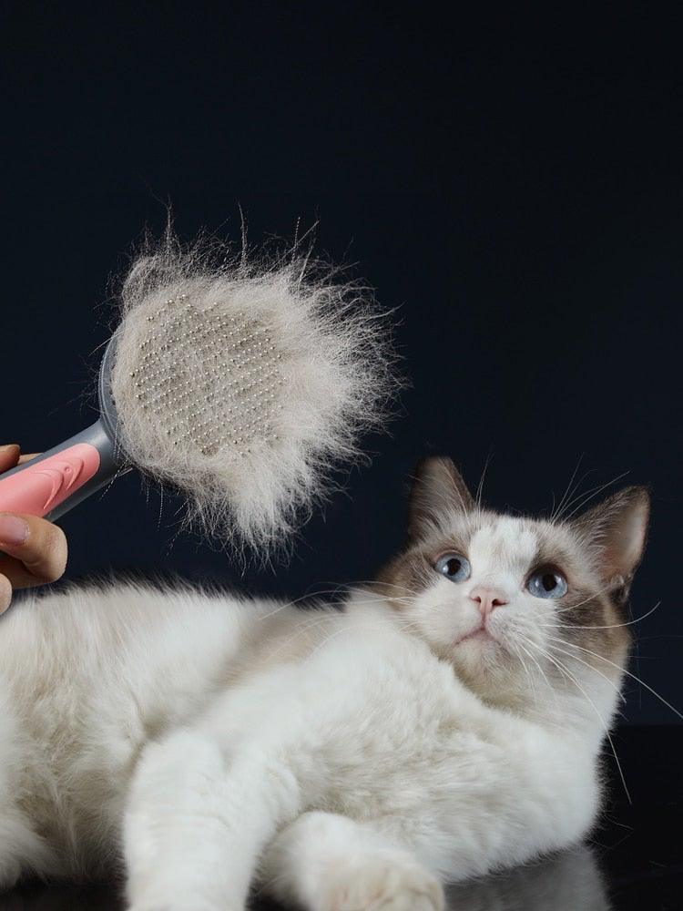 Deshedding Grooming Brush for Dogs & Cats
