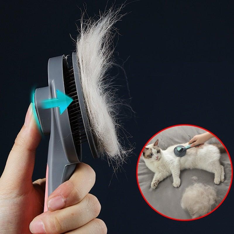 Deshedding Grooming Brush for Dogs & Cats